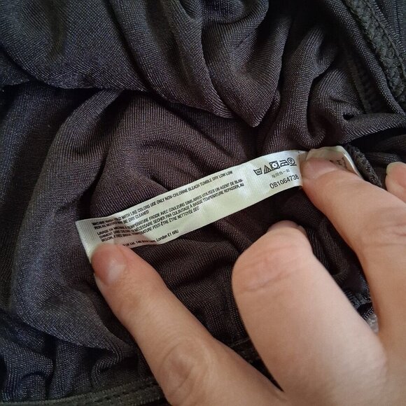 Free People NWOT Women's Size Medium Dark Brown Turnt Crossover Bodysuit - Picture 7 of 12